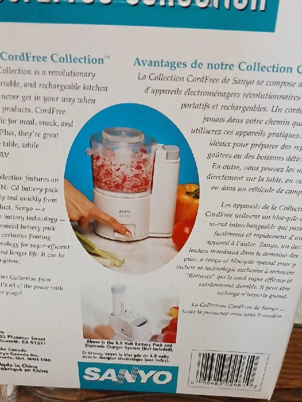 Sanyo CordFree Collection Deluxe Food Chopper – White